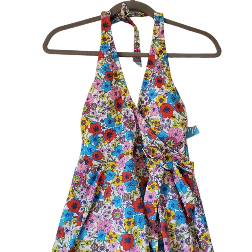 New Womens Draper James RSVP Floral Multicolor One Piece Swimsuit Beach Pool NWT - Picture 3 of 13